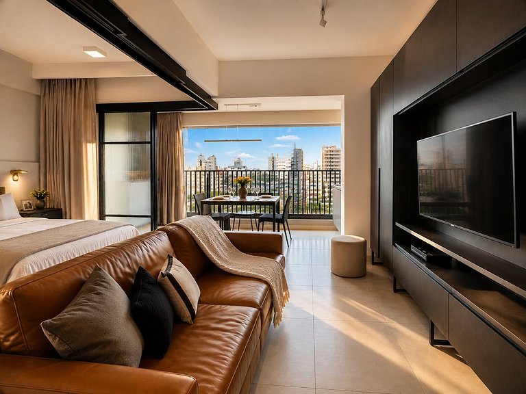 Luxury Apartment Jardins | 53m², Pool & Garage