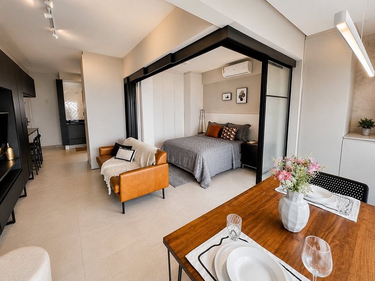 Luxury Apartment Jardins | 53m², Pool & Garage