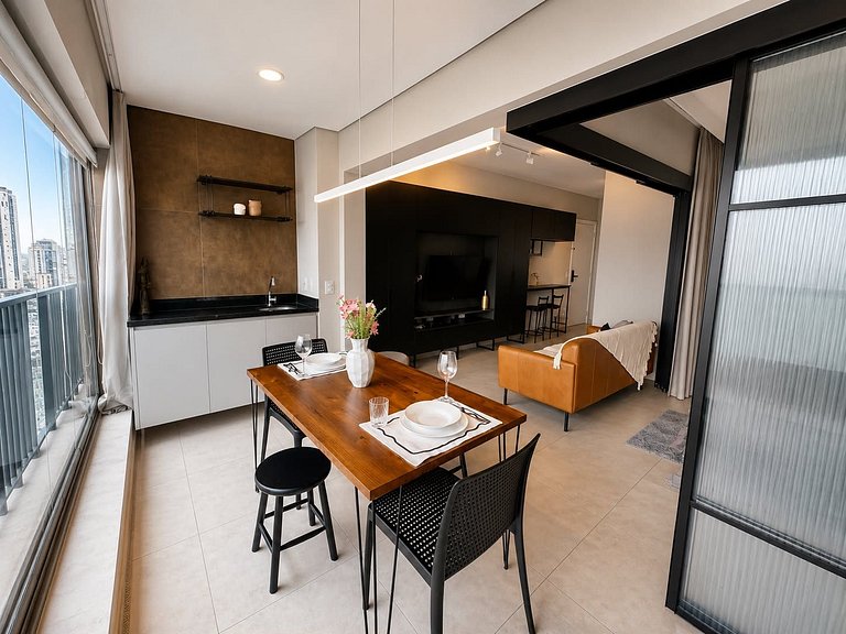 Luxury Apartment Jardins | 53m², Pool & Garage